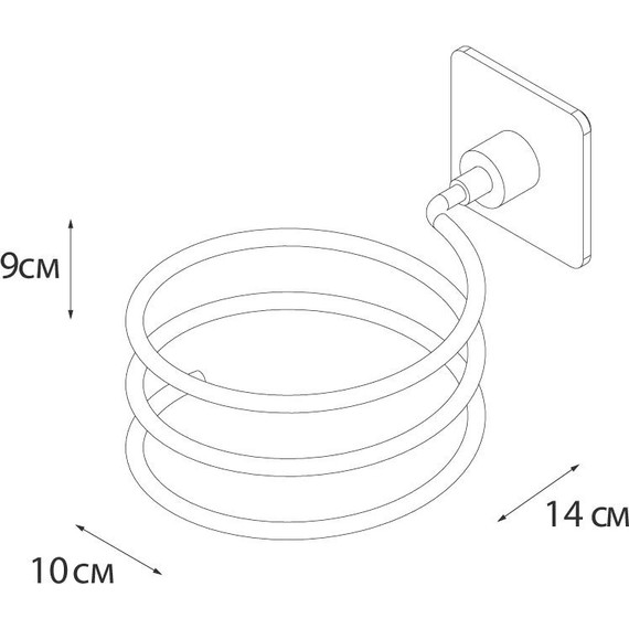 Держатель для фена Fixsen Square FX-93119 - фото 4