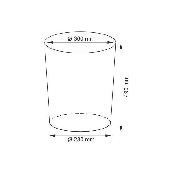 Корзина для белья WasserKraft Aller 36 см WB-106-M, цвет белый - фото 7