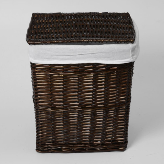 Корзина для белья WasserKraft Isar 41 см WB-130-M, цвет тёмно-коричневый - фото 2