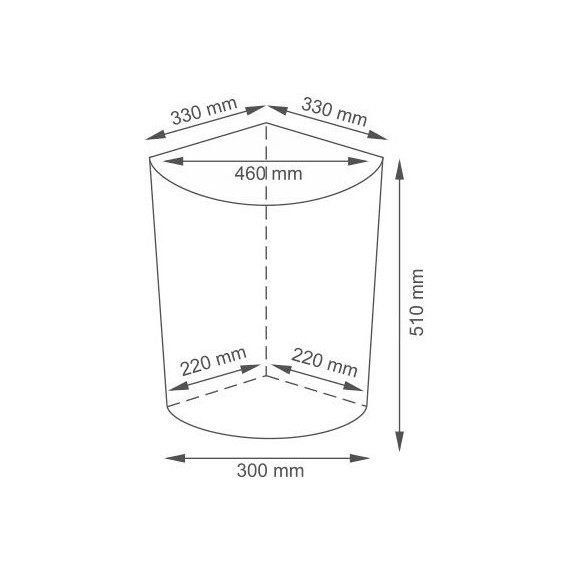 Корзина для белья WasserKraft Salm 33 см WB-270-M, цвет тёмно-коричневый - фото 9