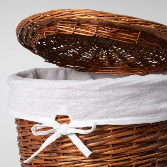 Корзина для белья WasserKraft Leine 46 см WB-350-L, цвет светло-коричневый - фото 6