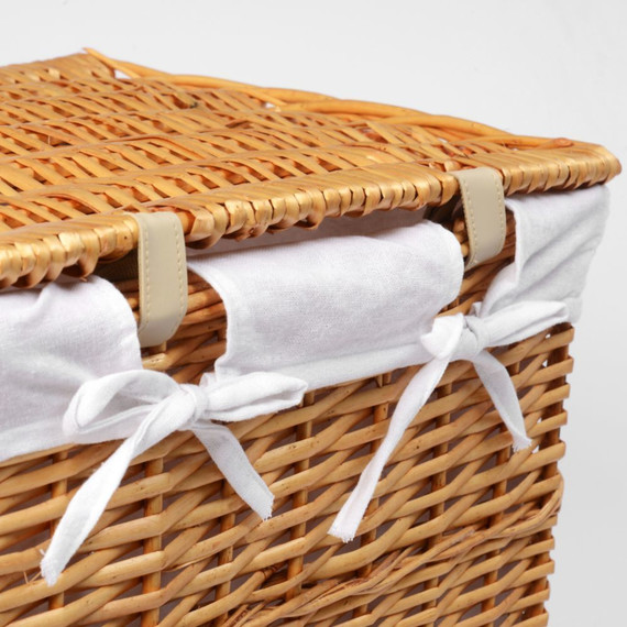 Корзина для белья WasserKraft Ammer 39 см WB-370-M, цвет светло-коричневый - фото 4