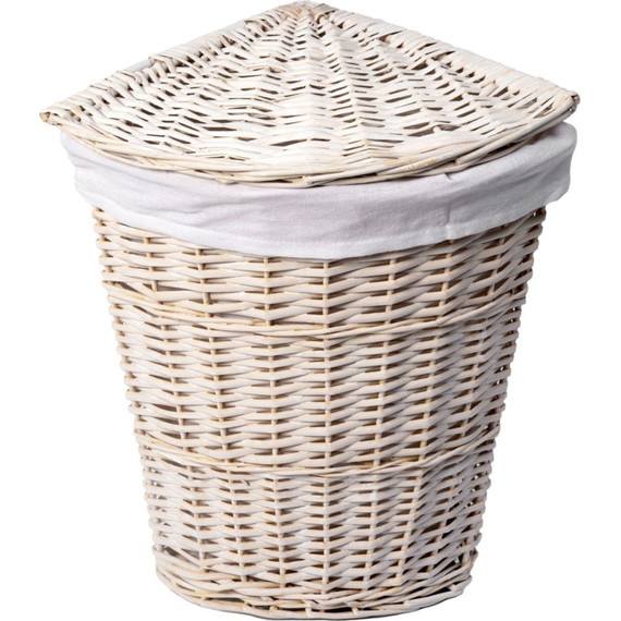 Корзина для белья WasserKraft Vils 39 см WB-560-L, цвет белый - фото 