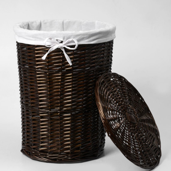 Корзина для белья WasserKraft Elbe 45 см WB-740-L, цвет тёмно-коричневый - фото 3