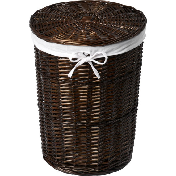 Корзина для белья WasserKraft Elbe 39 см WB-740-M, цвет тёмно-коричневый - фото 