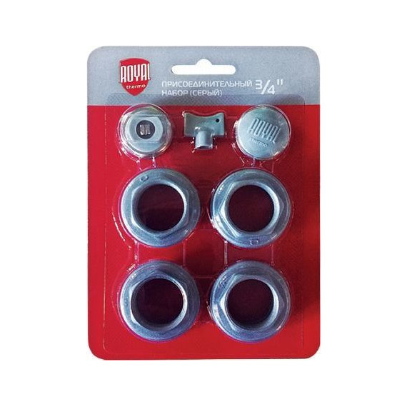 Набор присоединительный Royal Thermo 3/4 RT03.1-2, серебристый - фото 
