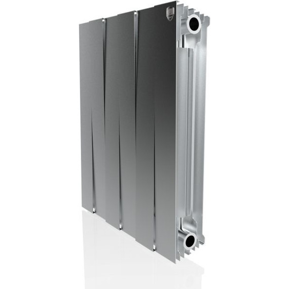 Радиатор Royal Thermo Piano Forte 500 Silver Satin 480х590 мм (6 секций) - фото 