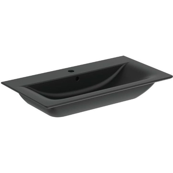 Раковина подвесная Ideal Standard Connect Air 84 см E0279V3, черный матовый - фото 2
