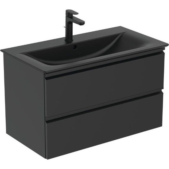 Раковина подвесная Ideal Standard Connect Air 84 см E0279V3, черный матовый - фото 3