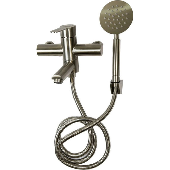 Смеситель для ванны Haiba HB60801, нержавеющая сталь - фото 2