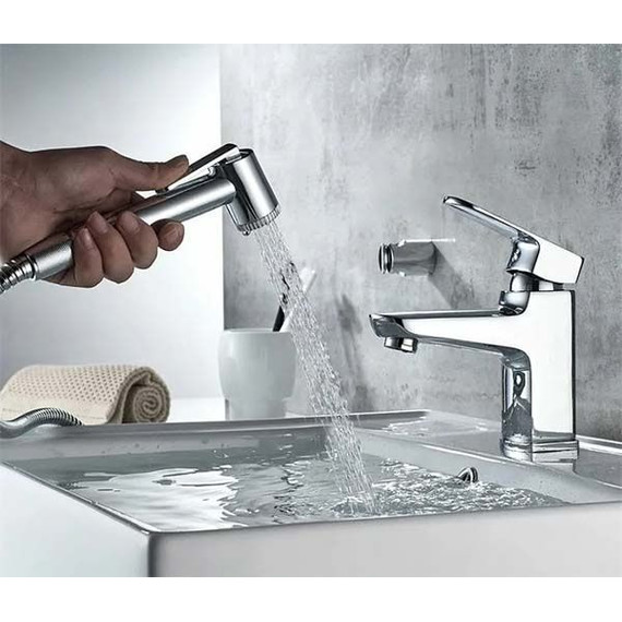 Смеситель для раковины с лейкой для биде Ledeme L1254 - фото 3