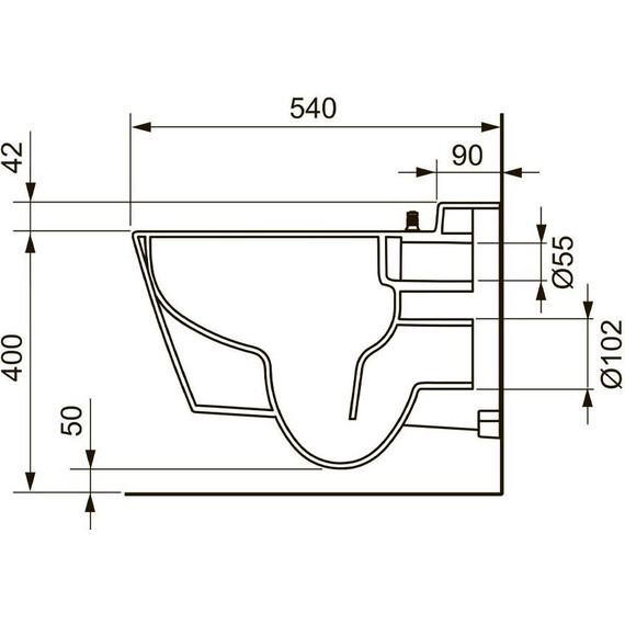 Унитаз подвесной безободковый TECEone 9700204 - фото 8