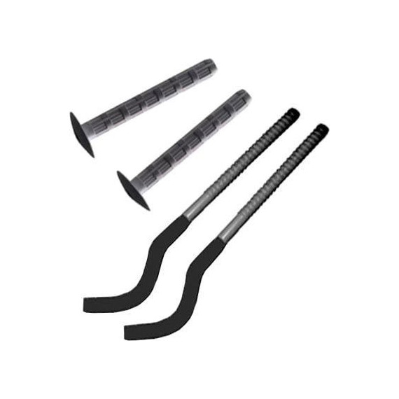 Комплект кронштейнов Royal Thermo RT06-01, чёрный - фото 