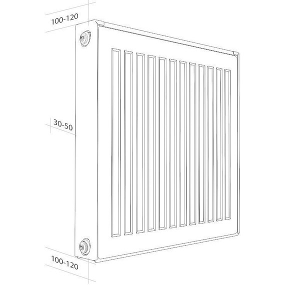 Радиатор Royal Thermo Compact C22-500-600/9016 600х500 мм - фото 2