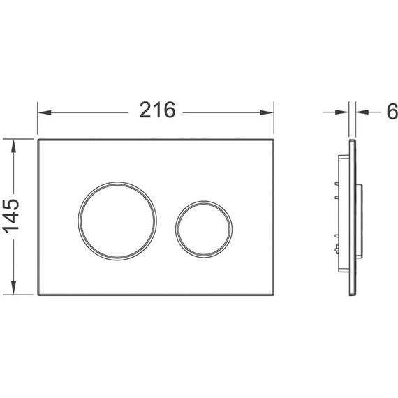Инсталляция для подвесного унитаза TECEbase 2.0 K440921 (кнопка хром глянцевый) - фото 6