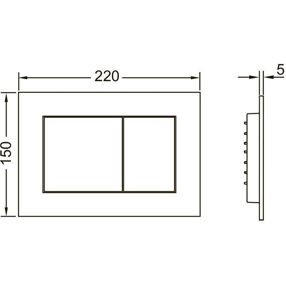 Инсталляция для подвесного унитаза TECEbase 2.0 9400412 (кнопка хром глянцевый) - фото 6