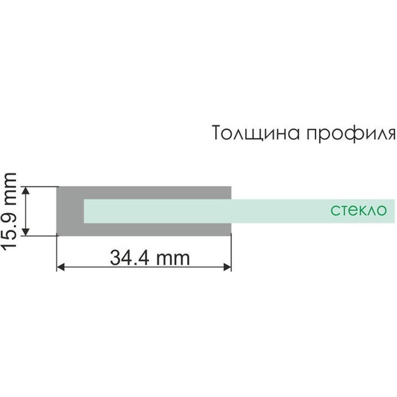 Шторка для ванны WasserKraft Berkel 80 см 48P01-80RM, хром/матовое - фото 2