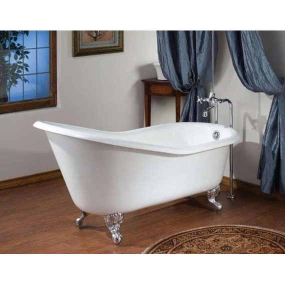 Ванна отдельностоящая Magliezza Beatrice CR 153x76 см (ножки хром) - фото 5