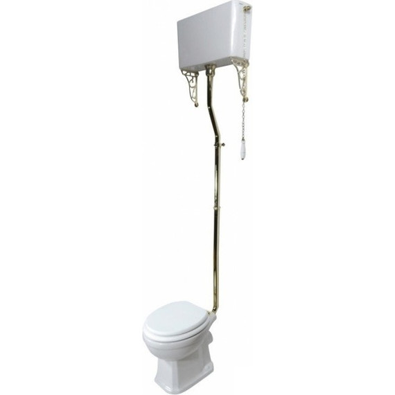 Унитаз-компакт Magliezza Retro 7010 (механизм слива золото) - фото 2