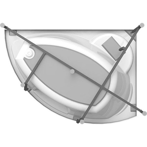 Ванна акриловая Радомир Алари 168x120 см L (в комплекте каркас) - фото 12