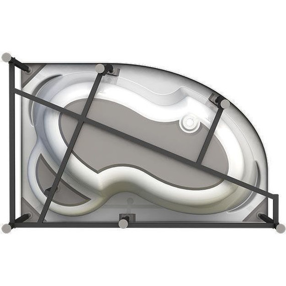 Ванна акриловая Радомир Ирма 1 169x110 см L (в комплекте каркас), Размер - мм: 1690х1100 - фото 8