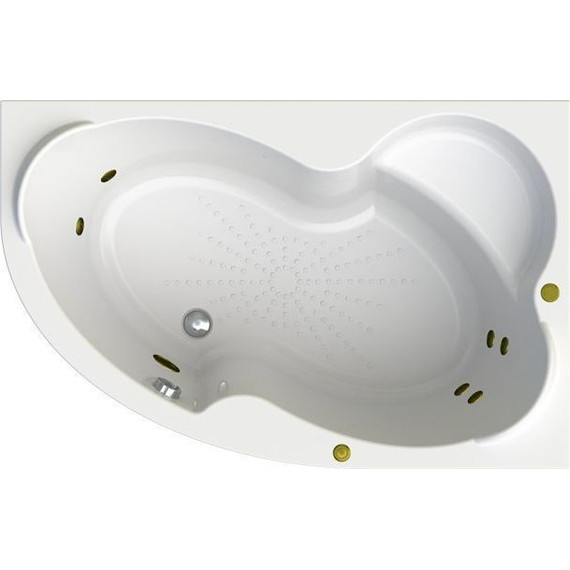 Ванна гидромассажная Радомир Ирма 149x96 см R (Гидромассаж "Стандарт" Bronze) - фото 