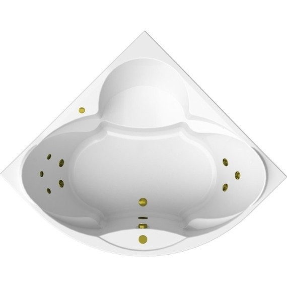 Ванна гидромассажная Радомир Филадельфия 168x168 см (Гидромассаж "Релакс" Bronze) - фото 