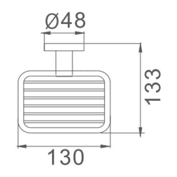 Мыльница Haiba HB8702-1, цвет чёрный матовый - фото 2