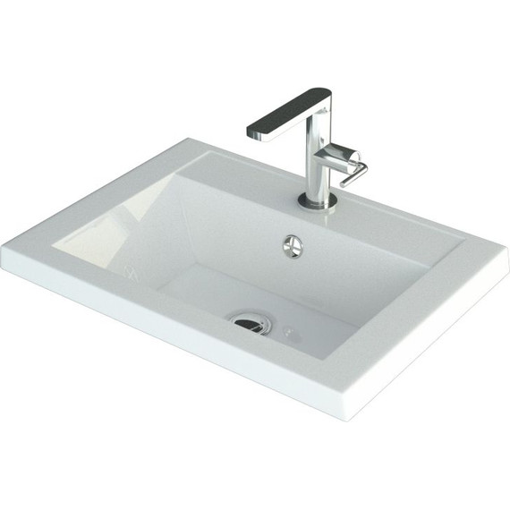 Тумба подвесная с раковиной Art&Max Family-500-2C-SO-CV 50 см, цемент - фото 4