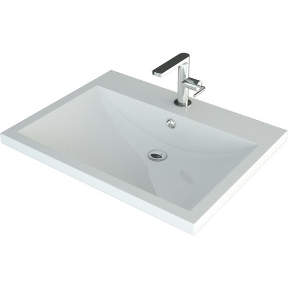 Тумба подвесная с раковиной Art&Max Family-580-2C-SO-PB 58 см, сканди - фото 5