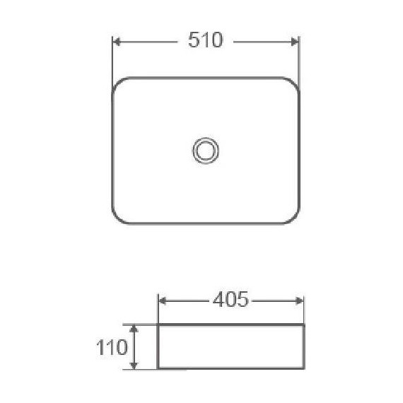 Раковина-чаша Azario 51 см AZ-2178 - фото 3