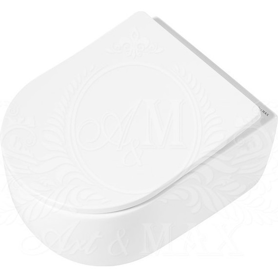 Унитаз подвесной безободковый Art&Max Bologna AM211CHR - фото 10