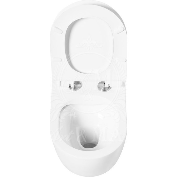 Унитаз подвесной безободковый Art&Max Bologna AM211CHR - фото 14