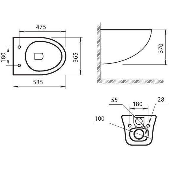 Унитаз подвесной безободковый Art&Max Pescara AM016CHR - фото 13
