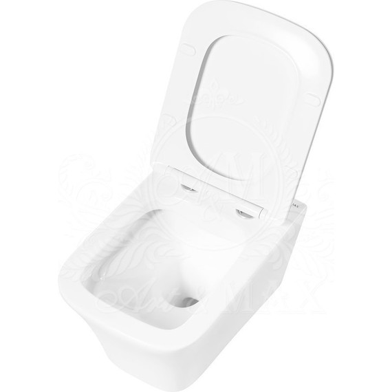 Унитаз подвесной безободковый Art&Max Platino AM9321CHR - фото 9