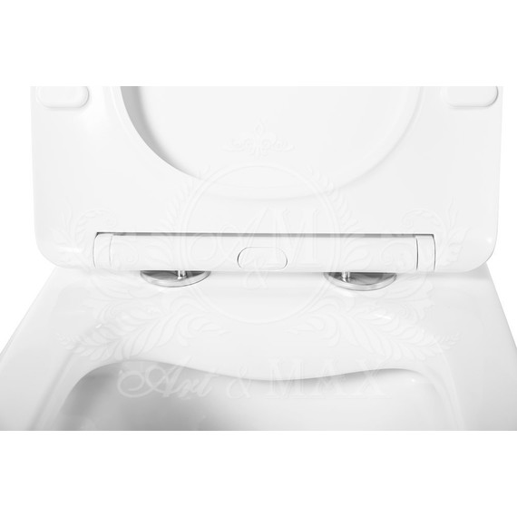 Унитаз подвесной безободковый Art&Max Platino AM9321CHR - фото 7