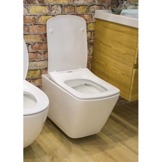 Унитаз подвесной безободковый Art&Max Techno AM9310CHR - фото 3