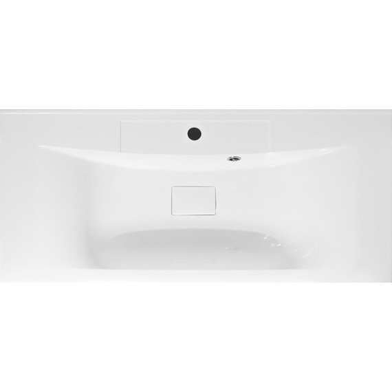 Тумба подвесная с раковиной Art&Max AM-Bianchi-1000-2C-SO-BM 100 см, белый матовый - фото 5