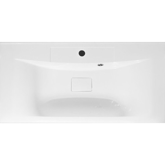 Тумба подвесная с раковиной Art&Max AM-Bianchi-900-2C-SO-BM 90 см, белый матовый, Цвет фасада: белый матовый - фото 6