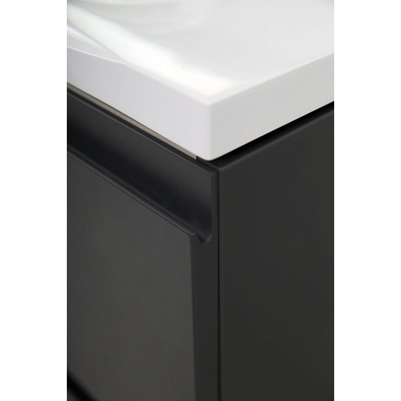 Тумба подвесная с раковиной Art&Max AM-Bianchi-750-2C-SO-GM 75 см, серый матовый, Цвет фасада: серый - фото 4