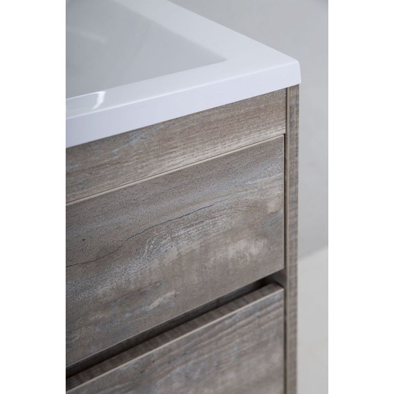 Тумба напольная с раковиной Art&Max Family-1000-3C-PIA-PE 100 см, бетон экзотик - фото 6