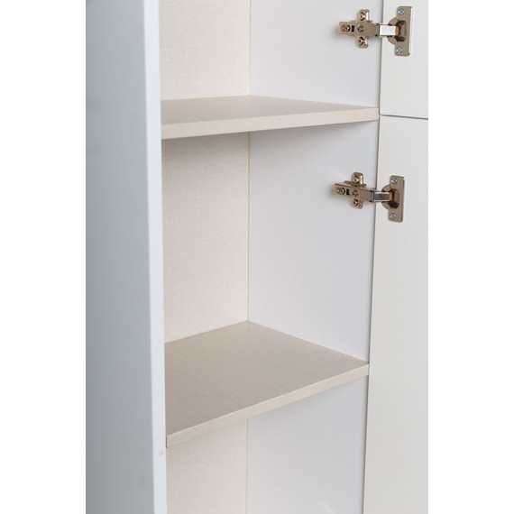 Пенал подвесной Art&Max AM-Platino-1500-2A-SO-BL 40 см, белый глянец - фото 4