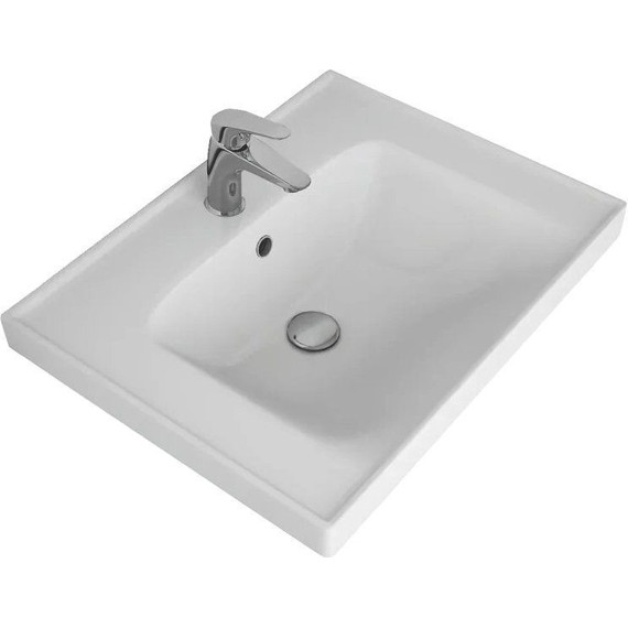 Тумба подвесная с раковиной Art&Max AM-Techno-600-2C-SO-LS935 60 см, бетон лофт натуральный - фото 6