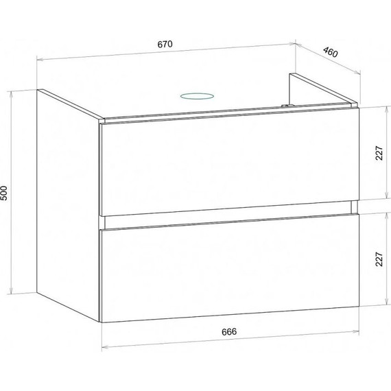 Тумба подвесная с раковиной Art&Max AM-Techno-700-2C-SO-LS935 70 см, бетон лофт натуральный - фото 11