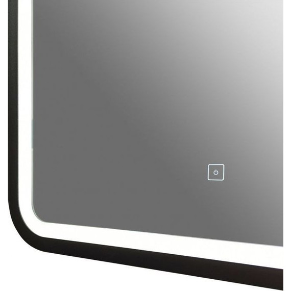 Зеркало Art&Max Genova Led 100 см AM-Gen-1000-800-DS-F, черный - фото 3