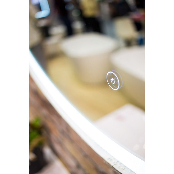 Зеркало Art&Max Milan Led 100 см AM-Mil-1000-DS-F, белый ремень - фото 9