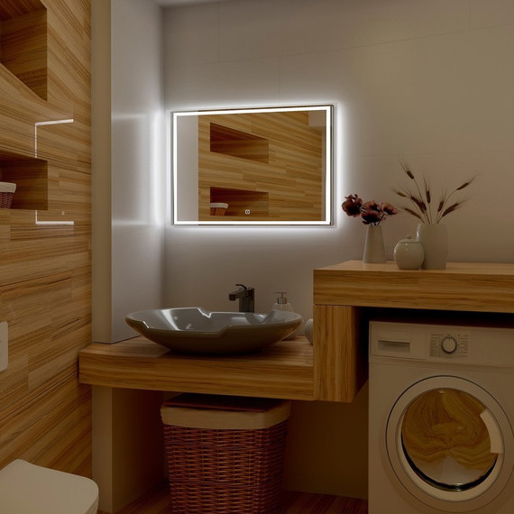 Зеркало Art&Max Monza Led 140 см AM-Mon-1400-800-DS-F - фото 2