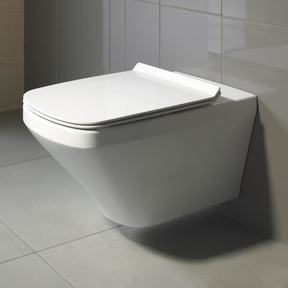 Унитаз подвесной Duravit DuraStyle Rimless 45510900A1 с крышкой микролифт - фото 2