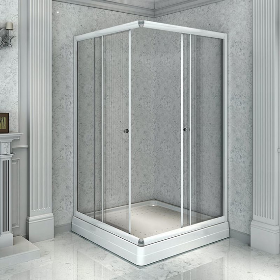 Душевое ограждение Радомир Дрим 100x100 см, белый/матовое - фото 