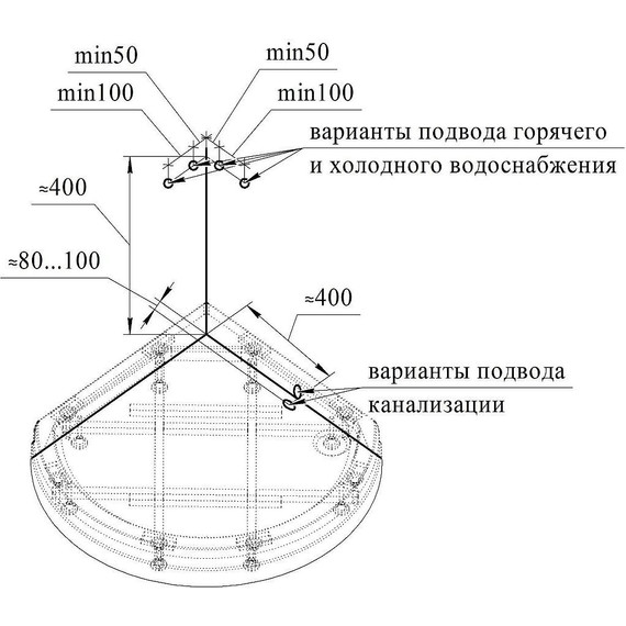 Душевая кабина Радомир Стронг 90x90 см, белый/матовое - фото 3